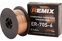 Проволока сварочная 0,8мм 1 кг омедненная remix