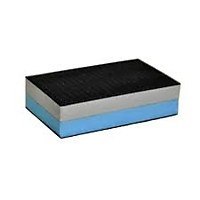 Брусок шлифовальный двусторонний с липучкой  120х70мм