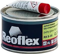 Шпатлевка со стекловолокном "Glass fiber" (1 кг) *8 reoflex
