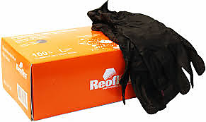 Перчатки нитриловые M (100 шт) (чёрный) Reoflex