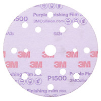 Полировочный круг на липучке диам.150 P1000 15 отв. PURPLE 3M 50*---