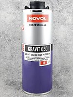 Герметик два в одном и средство защиты  650 ЧЕРНЫЙ 1л NOVOL 12*(Евробаллон)