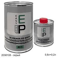Грунт 4+1 наполнитель антикорр-ый серый с отверд. 0,8л+0,2л EASY PRO Россия