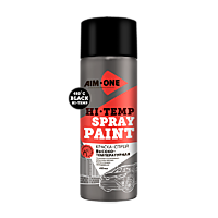 СПРЕЙ краска термостойкая высокотемпературная Чёрная AIM-ONE HTB-450