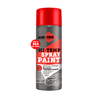 СПРЕЙ краска термостойкая высокотемпературная Красная AIM-ONE HTR-450