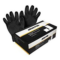 Перчатки нитриловые нескользящие черные, размер ХL 100шт/упак  JETAPRO