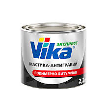 Мастика-Антигравий (полимерно-битумная) (Кордон) VIKA 1кг