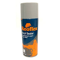 СПРЕЙ грунт 1К акриловый серый (520 мл) *12 reoflex