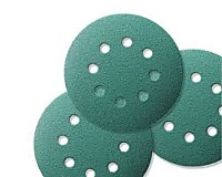 Шлифовальный круг L312TV 125мм на липучке 8 отв , зеленый,Р1500 *100 SUNMIGHT